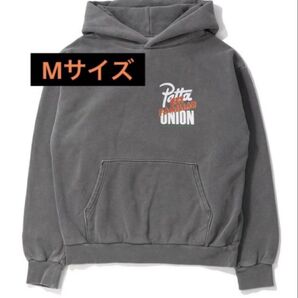 UNION GET FAMILIAR HOODIE ユニオン パタ フーディー コラボ wネーム スウェット パーカー