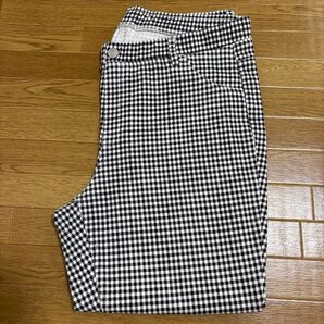 ギンガムチェック柄パンツ スキニーパンツ ストレッチ