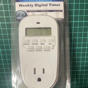 1週間デジタルタイマー埋込コンセント・ソケット制御プログラマブル・スイッチ 屋内