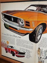 1969年 USA 洋書雑誌広告 額装品 1970 Ford Mustang Boss 302 フォード マスタング ムスタング ボス ( A3サイズ・雑誌見開きサイズ )_画像2