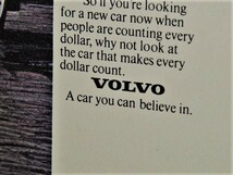 1980年 USA '80s 洋書雑誌広告 額装品 Volvo GLE ボルボ / 検索用 244 264 ( A4サイズ ）_画像4