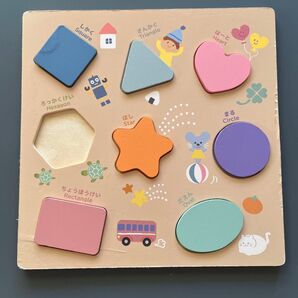 木製 型はめパズル 図形パズル 知育玩具