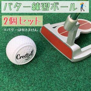 パター練習 アプローチ練習 ボール スクエアボール 2個 セット ゴルフ 練習器具