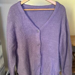 ING カーディガン パープル