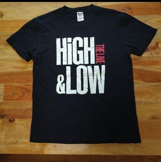 HIGH&LOW THE LIVE Tシャツユニセックス Sサイズ 黒 半袖 プリントTシャツ