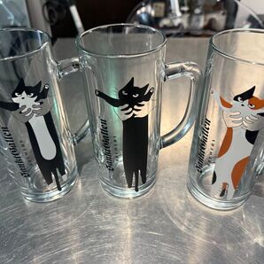 長い猫ジョッキ3種