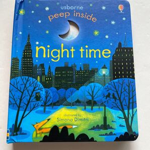 英語絵本 usborne ナイトタイム しかけボードブック Night time