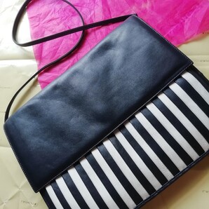 ストライプ ショルダーバッグ イタリア製