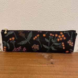 スターチス 花柄 デコレクションズ スリムペンケース 筆箱 ハンドメイド