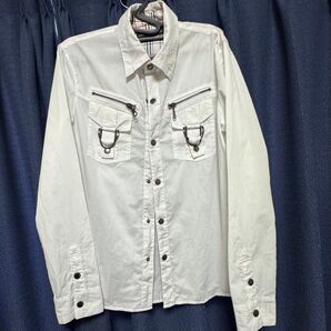 In The Attic 長袖 シャツ 長袖シャツ ホワイト 白 L メンズ