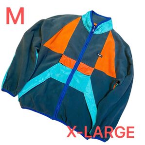 X-LARGE エクストララージ フリース ナイロンジャケット M