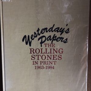 THE ROLLING STONES IN PRINT 1963-1984. Yesterday's Papers. ローリングストーンズ 洋書 未開封 送料込み