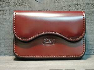  card-case card-case cordovan hand .. ticket holder hand made leather craft leather small articles horse leather handcraft limited goods new goods unused goods prompt decision 