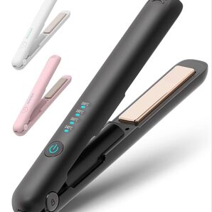 プロ仕様 ヘアアイロン ブラック コードレス 2way 18mm 自動電源オフ ストレートアイロン コテ 持ち運び