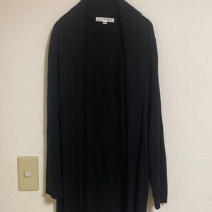 KLEIN PLUS+ クラインプラス ロングカーディガン ブラック ブラック カーディガン 長袖 黒 M