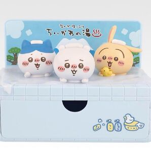 ちいかわ 一番くじ ちいかわの湯~ A賞 ほっこり銭湯小物入れフィギュア くら寿司 クリアファイル