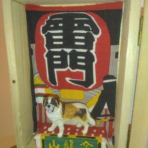 セントバーナードボックス 雷門 浅草 インテリア 置物