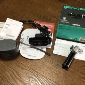 logicoolプロストリーミングウェブカメラC922n ソニーワイアレススピーカー付き