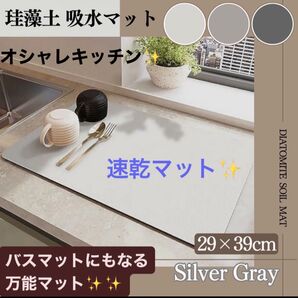 水切りマット 珪藻土マット 吸水 瞬間吸水 一人暮らし 新生活 結婚 キッチンマット 北欧 珪藻土 おしゃれキッチン 除菌 消臭