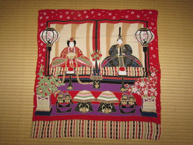 (复古布, 绉纱娃娃, 带有天皇和皇后图案的包袱布(Furoshiki), 玩具娃娃, 人物玩偶, 日本娃娃, 其他的