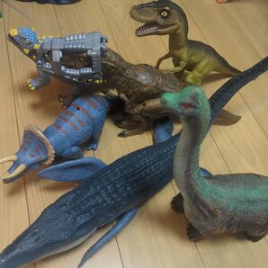 【まとめ】恐竜フィギュア 6体 モササウルス 大きい ジュラシックパーク フィギュア ジュラシックワールド ティラノサウルス