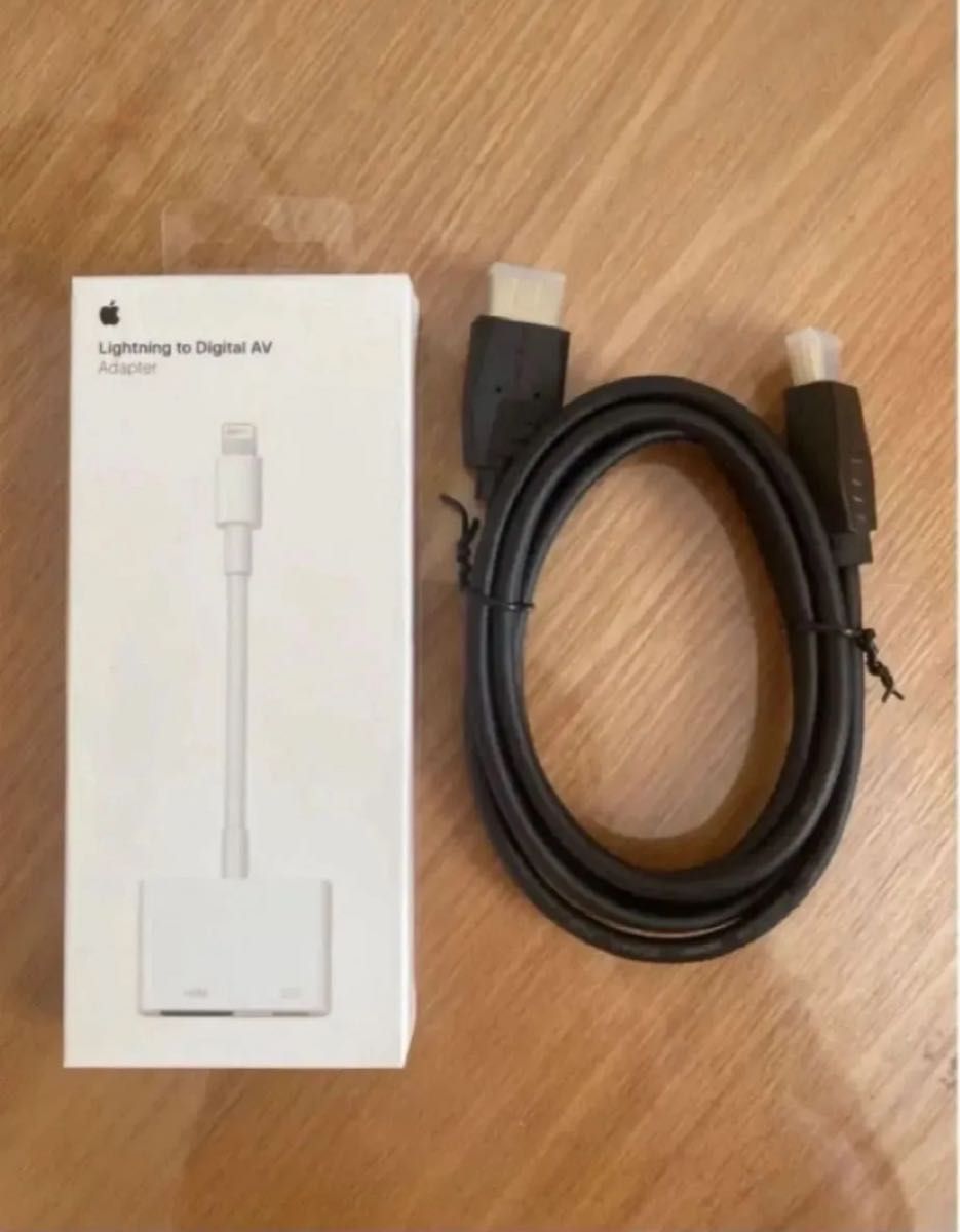 【純正】Lightning -Digital AVアダプタ A1438 アップルApple HDMIケーブル(新品)付き