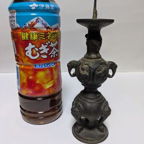 ろうそく立て 火立て ビンテージ アンティーク 仏具 時代物 骨董品 保管品 真鍮製