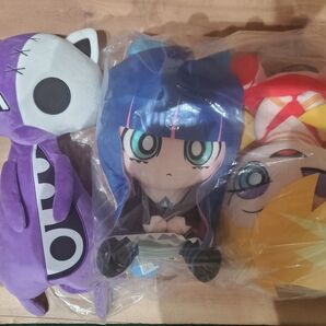 New PANTY & STOCKING with GARTERBELT おすわりぬいぐるみ、ホネコネコ パンスト