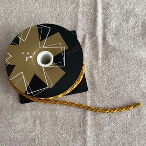 and r* スタイリッシュプロダクト ゴールド系 紐 リボン 手芸