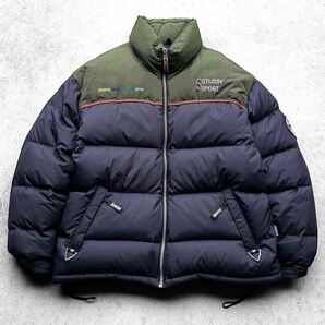 希少 90s vintage OLD STUSSY オールド ステューシー 刺繍ロゴ 肉厚 ヌプシ ダウンジャケット