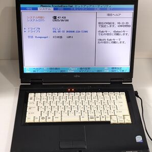 p1023 FUJITSU LIFEBOOK FMV-A8260 FMVNA7BEC C2D T8100 4GB ジャンク