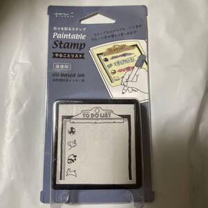 MIDORI Paintable Stamp やることリスト 浸透印 油性顔料系インキ黒
