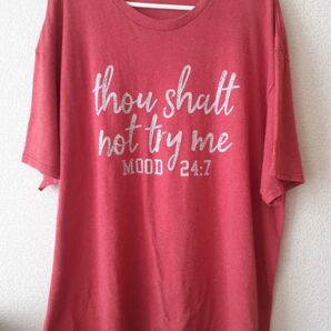 DELTA デルタ 古着 Tシャツ 半袖 オーバーサイズ XL 大きいサイズ メンズ レディース レッド 赤 USA