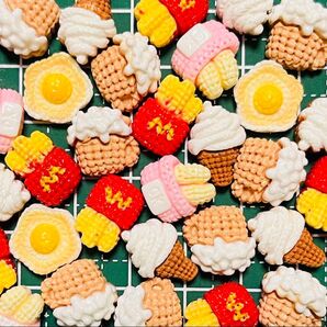 デコパーツ 食べ物 マック アイス