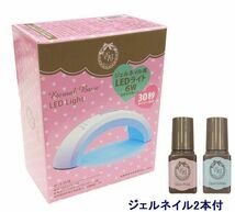 【新品】Eternal Basic（エターナルベーシック） ジェルネイル用LEDライト【7,322円の品】★ジェルネイル2本付き♪人気色 Dear Laura_画像1