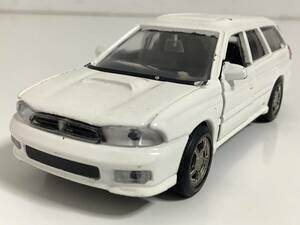 スバル 2代目 レガシィ ツーリングワゴン 2.0GT-B BG5 1993年式~ 1/43 約10.7㎝ エムテック ミニカー 白 カラーサンプルタイプ 送料￥300