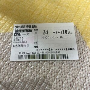2016年 東京大賞典 サウンドトゥルー 記念馬券