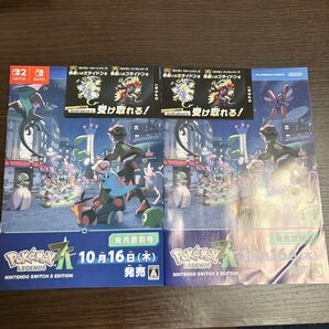 【未使用【概要欄参考】ポケットモンスター スカーレット バイオレット 色違いコライドン 色違いミライドン シリアルコード2枚