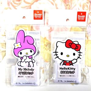 サンリオ マイメロディ ハローキティ おなまえバッチ 名札 【新品未開封】 2個セット【即日発送】