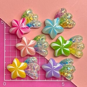 NO.363 デコパーツ 流れ星 1個25円