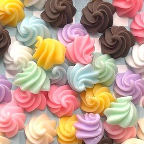 NO.142 デコパーツ ミニチュア カラフルホイップ 1個21円
