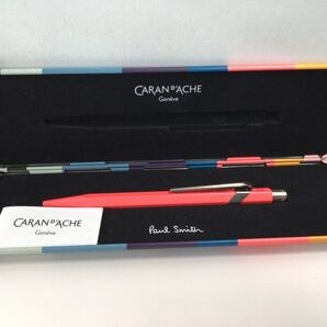 o1195 極美品 カランダッシュ/ポールスミス コラボ ボールペン Paul Smith ケース付 コーラルピンク