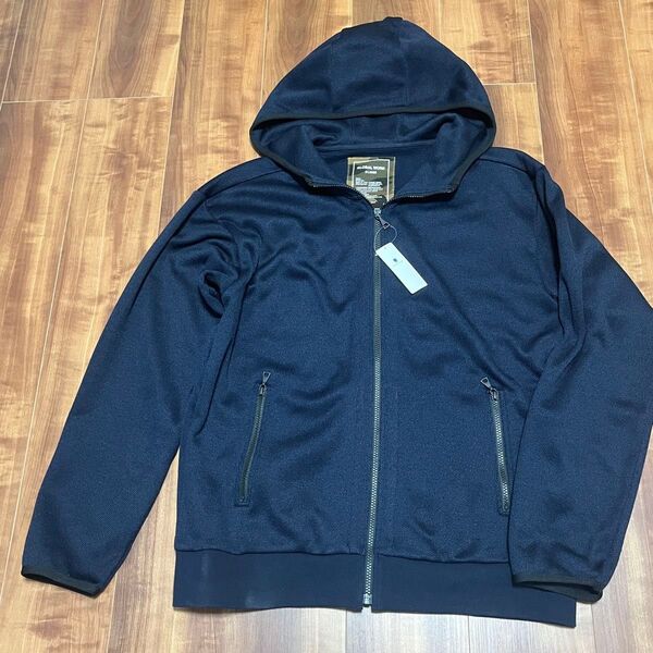 【新品】グローバルワーク GLOBAL WORK フードジップブルゾン サイズ XL ネイビー