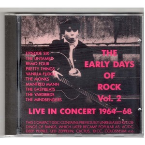 THE EARLY DAYS OF ROCK　Vol.2　LIVE IN CONCERT　1964-68　CDアルバム　輸入盤　中古品　ロック　ライブ