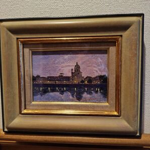 絵画 風景画 額縁付き 美術品 インテリア