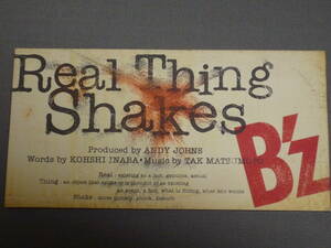 K15 B'Z　Real Thing Shakes　[CDシングル8cm]