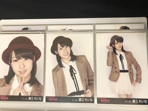 藤江れいな AKB48 NMB48 documentary of AKB DVD 特典 生写真 3種 コンプ A-17