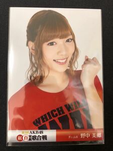 野中美郷 AKB48 第3回AKB48紅白対抗歌合戦 DVD 特典 生写真 B-12