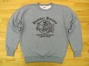 Bomber Barons 杢グレー 9.7oz トレーナー 黒 2XL 大きいサイズ スウェット ボンバーバロンズ 第23爆撃飛行隊 U.S. AIR FORCE