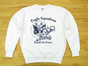 R.A.F. Eagle Squadron 白 9.7oz トレーナー 紺 M スウェット イギリス空軍 イーグル飛行中隊 U.S. AIR FORCE